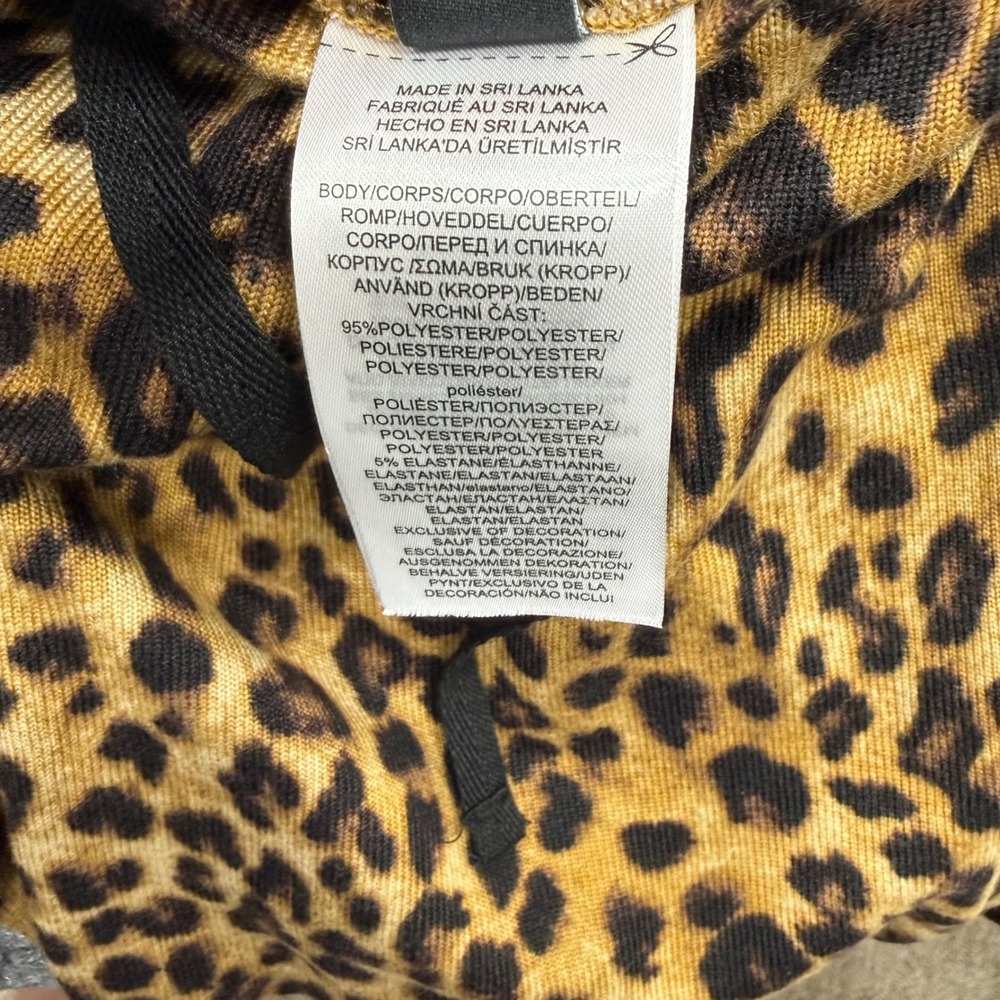 Lauren Ralph Lauren Womens Black Leopard Print RLL Logo Lounge Set Medium - Picture 13 of 13